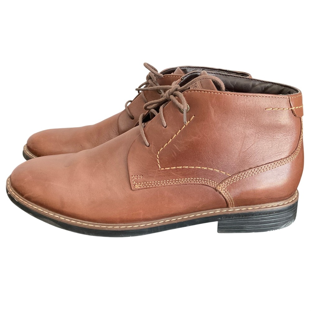 Rockport Classic Break Mens Brown Leather Chukka Boots V81656 Size 10.5 M